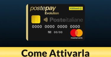 Attivare postepay evolution sostitutiva