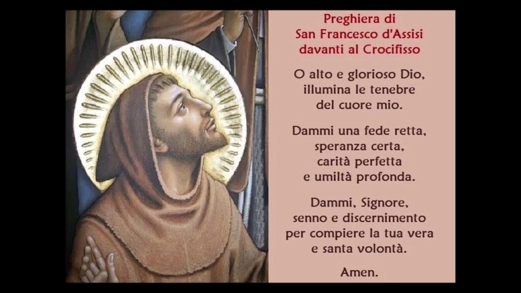 Preghiera a Gesù Crocifisso di San Francesco