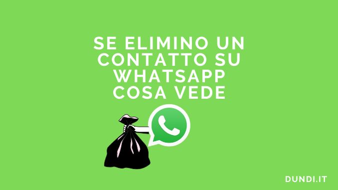 Se elimino UNA chat su WhatsApp l'altro lo VEDE