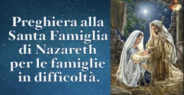 Preghiera famiglia in difficoltà