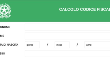 calcolare Codice Fiscale