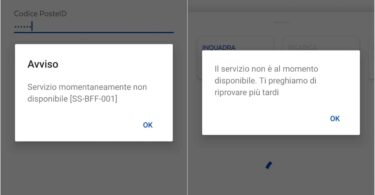 Servizio Momentaneamente Non Disponibile Riprovare Più Tardi Poste